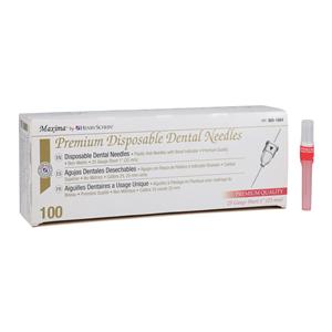 HSI Premium Needle Plastic Hub 25 Gauge Short Red 100/Bx