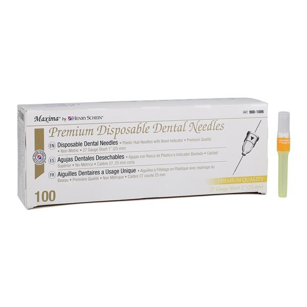 HSI Premium Needle Plastic Hub Sterile Disposable 27 Gauge Short...
