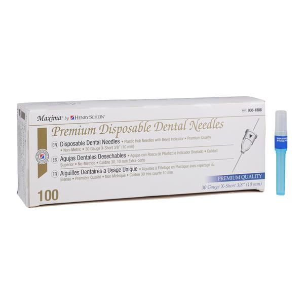 HSI Premium Needle Plastic Hub Sterile Disposable 30 Gauge X-Shor...