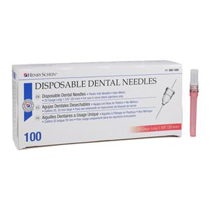 HSI Standard Needle Plastic Hub 25 Gauge Long Red 100/Bx, 10 BX/CA
