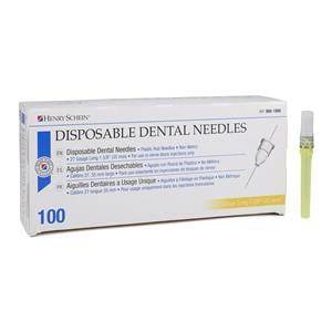 HSI Standard Needle Plastic Hub 27 Gauge Long Yellow 100/Bx, 10 BX/CA