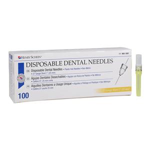 HSI Standard Needle Plastic Hub 27 Gauge Short Yellow 100/Bx, 10 BX/CA