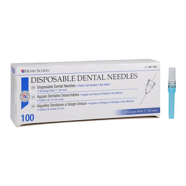 HSI Standard Needle Plastic Hub 30 Gauge Short Blue 100/Bx, 10 BX/CA