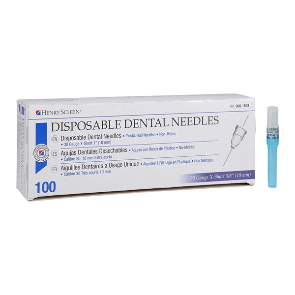 HSI Standard Needle Plastic Hub 30 Gauge X-Short Blue 100/Bx, 10 BX/CA