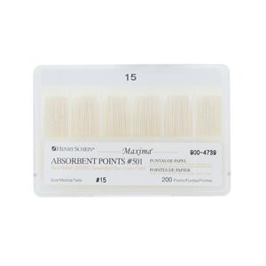 Maxima Absorbent Points Size 15 #501 200/Bx