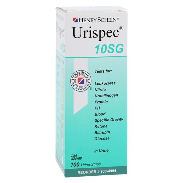 Henry Schein Urispec 10SG Urinalysis Test Strip 100/Bt, 24 BT/CA