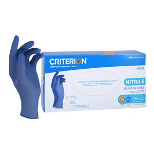 Criterion N200 Nitrile Exam Gloves X-Large Standard Blue Non-Sterile