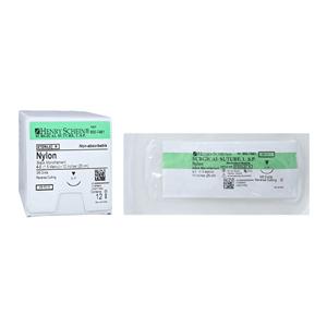 Henry Schein Suture Nylon Monofilament 4-0 10" Non-Absorbable C-1...
