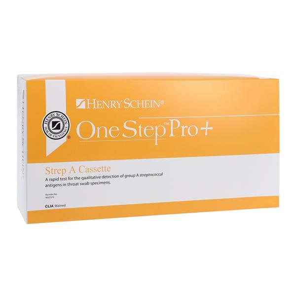 Henry Schein OneStep Pro+ Strep A Cassette Test CLIA Waived 25/Bo...