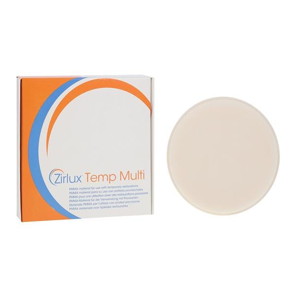 Zirlux Temp Multilayer PMMA Disc BL 98x16mm Ea