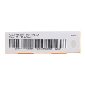 Zirlux Temp Multilayer PMMA Disc A1 98x20mm Ea