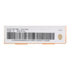 Zirlux Temp PMMA Disc A1 98x18mm Ea
