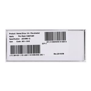 Zirlux 16+ Zirconia Disc A3 98x12mm Ea