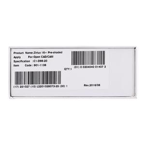 Zirlux 16+ Zirconia Disc C1 98x20mm Ea
