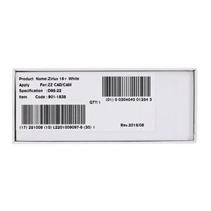 Zirlux 16+ Zirconia Disc White 95x22mm Ea