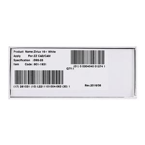 Zirlux 16+ Zirconia Disc White 95x25mm Ea
