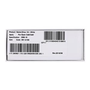 Zirlux 16+ Zirconia Disc White 98.5x18mm Ea