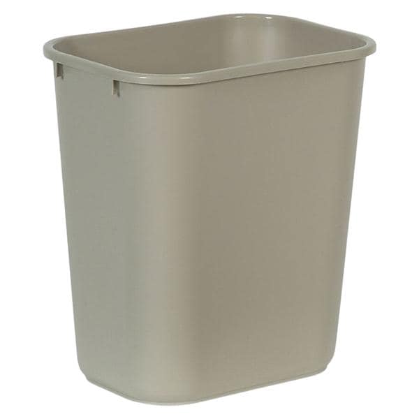 Rubbermaid Durable Polyethylene Wastebasket 7 Gallons 26.5L Beige 1/PK