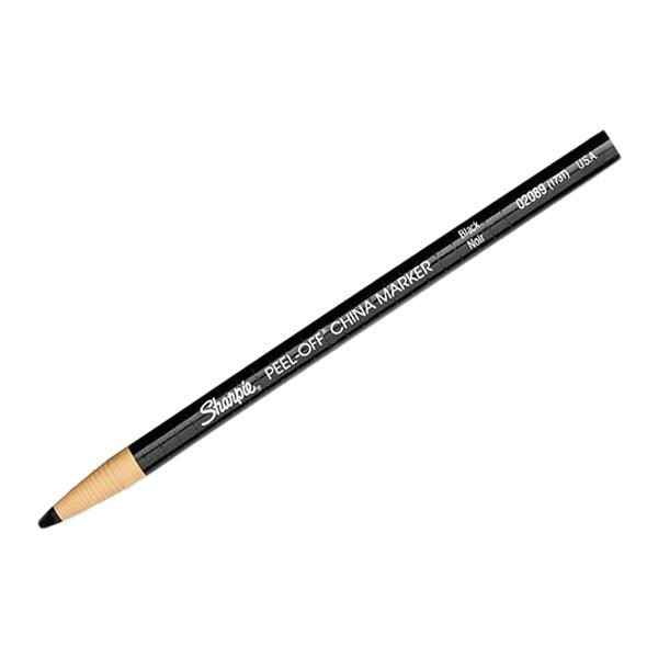 Sharpie Peel-Off China Markers Black 12/Box 12/Package