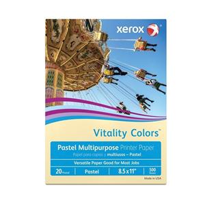 Xerox Color Paper 8.5 in x 11 in 20 Lb Ivory 500/Pk