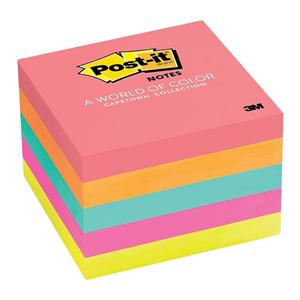 Notes Neon 3 in x 3 in 100 Sheets/Pad 5/Package