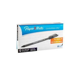 Comfortmate Ultra Ballpoint Stick Pen Medium Point 1.0 mm Black 1...