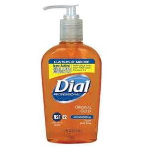 Dial Gold Liquid Soap 7.5 oz Triclosan Fragrance Free 1/Package