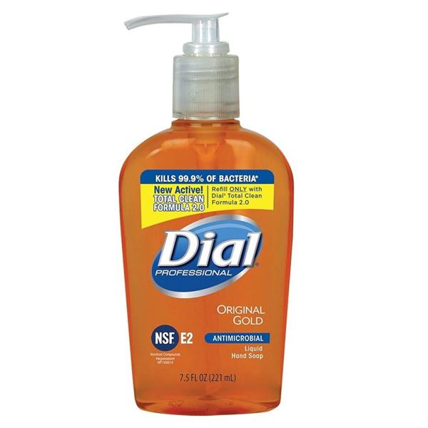 Dial Gold Liquid Soap 7.5 oz Triclosan Fragrance Free 1/Package