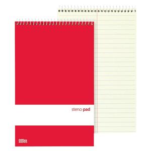 Steno Books 6 in x 9 in Gregg Ruled 70 Sheets Green Tint 12/Pack 12/Pk