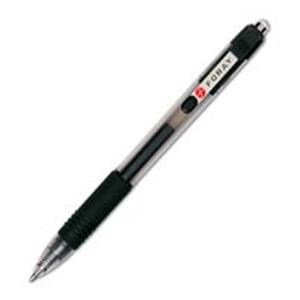 Foray Retracting Gel Pens Extra Fine Point 0.5 mm Black 12/Pack 12/Pk