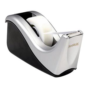 Scotch Desktop Tape Dispenser Silvertech Ea
