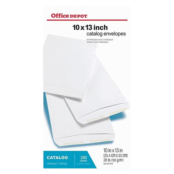 Large Format Open-End White Envelopes 10 in x 13 in 250/Bx