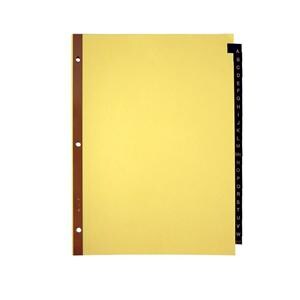 Office Depot Brand Preprinted Tab Dividers Alphabetical Black/Gold 25/Pk