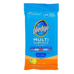 Pledge Multi-Surface Clean & Dust Wipes Box Of 25 Ea