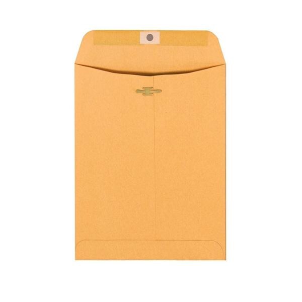 Office Depot Brand Clasp Envelopes 9 in x 12 in Brown 100/Bx