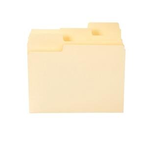 Smead SuperTab File Folders Letter Size 1/3 Cut Manila 100/Box 100/Bx