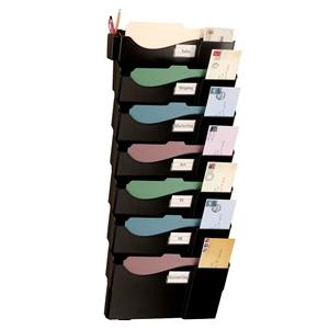 Office Depot Brand Wall 7 Pockets Letter Size/Legal Size Black Ea...