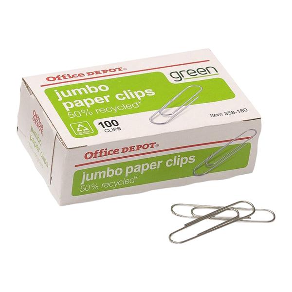 Paper Clips 2 in Silver 100/Bx