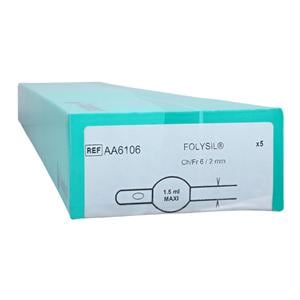 Cysto-Care Folysil 2-Way Foley Catheter Straight Tip 100% Silicon...