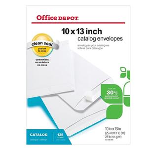 Clean Seal Catalog Envelopes 10 in x 13 in White 125/Package