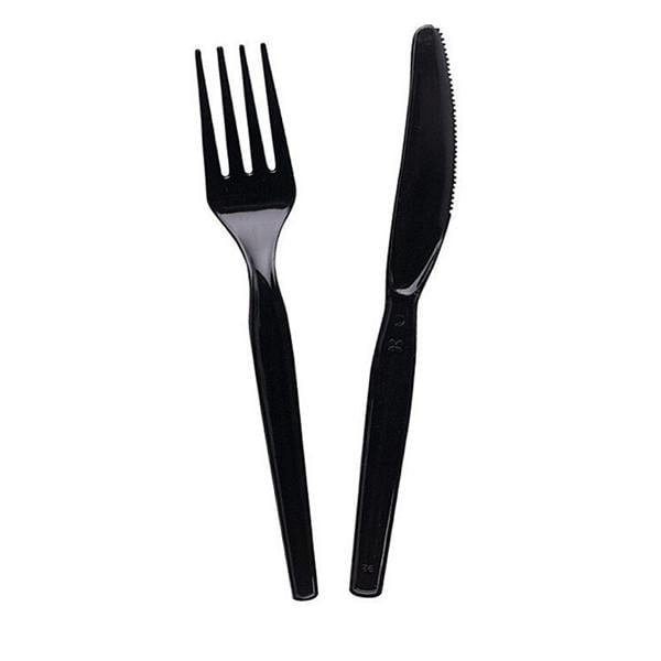 Dixie Polystyrene Knives Black 1000/Package