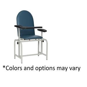 Chair Blood Draw Navy Steel 300lb Capacity Ea