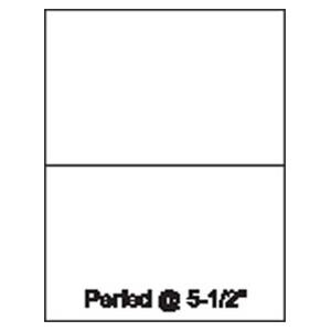 Custom Cut Sheets 8.5 in x 11 in 5.5 in 500 Sheets/Ream 5/Pack 5/Pk