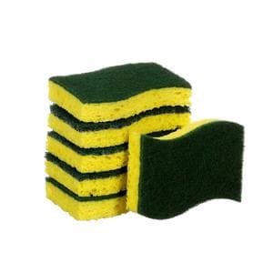 Scotch-Brite Heavy-Duty Scrub Sponges Green 6/Package