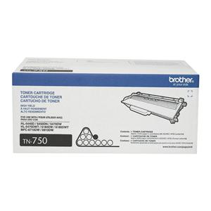 Brother TN-750 High-Yield Black Toner Cartridge Ea