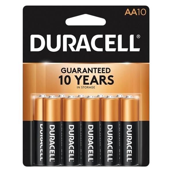 Duracell CopperTop General-Purpose AA Batteries 10/Pack 10/Pk