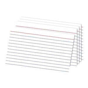 Index Cards Ruled 5 in x 8 in White 300/Pk