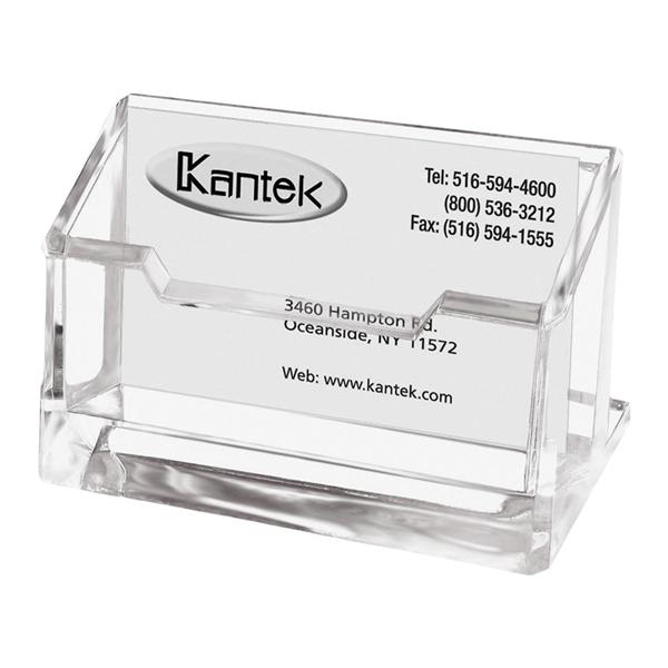 Kantek Business Card Holder 1 Pocket Clear Acrylic Ea