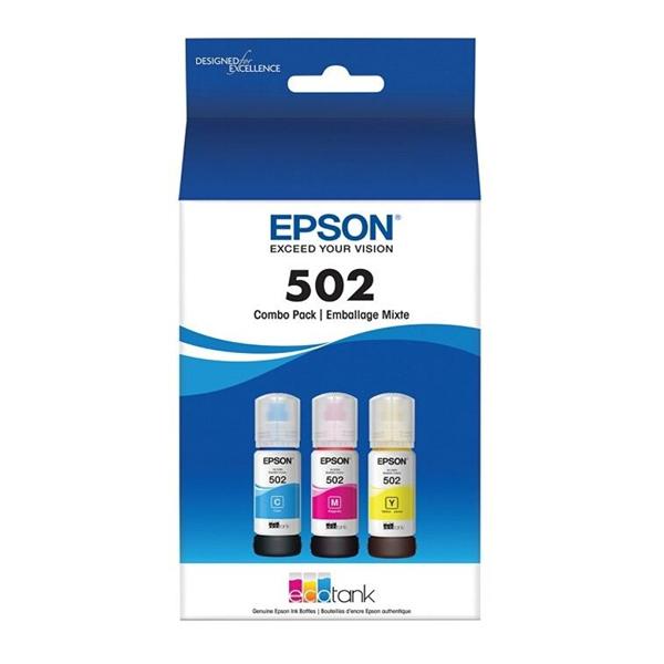 Epson T502520-S Cyan/Magenta/Yellow Ink Bottles Pk/3 3/Pk