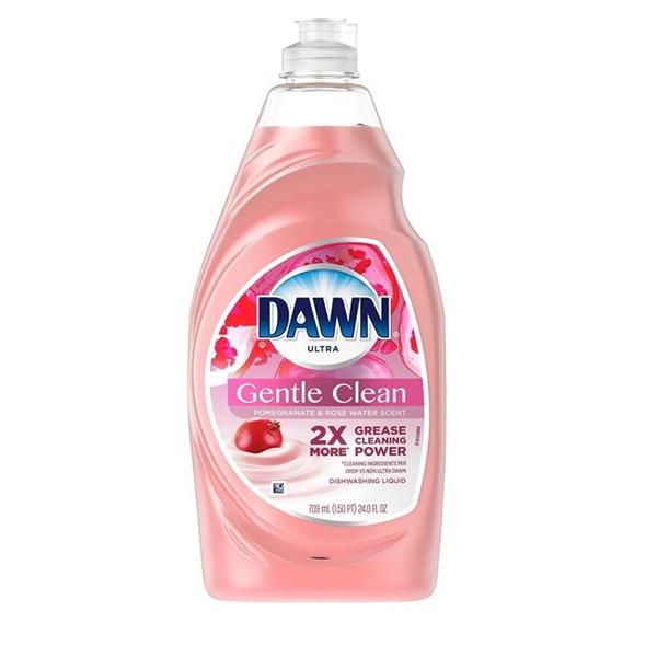 Dawn Gentle Clean Dish Liquid 24 oz Pomegranate Splash Scent Ea